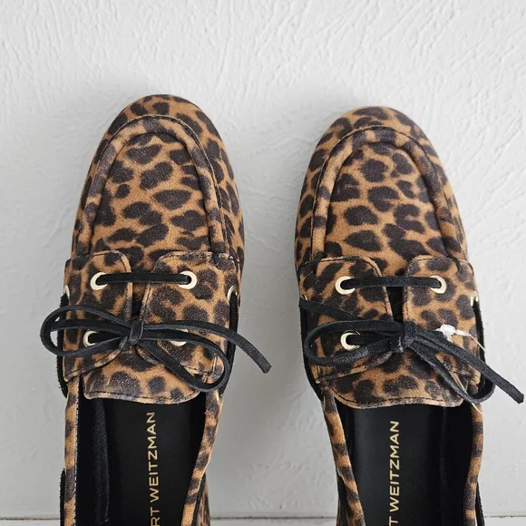 NWOT Stuart Weitzman Tinsley Leopard Moccasins/Loafers - Picture 11 of 14